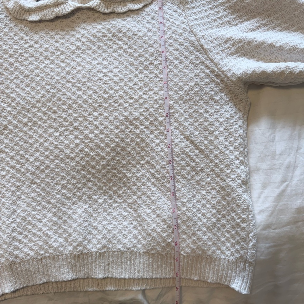 Y.A.S Collard Cottagecore Sweater size Large - Picture 7 of 12